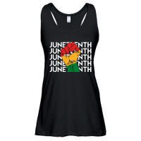 Juneteenth Fist Black Pride Ladies Essential Flowy Tank