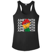 Juneteenth Fist Black Pride Ladies PosiCharge Competitor Racerback Tank