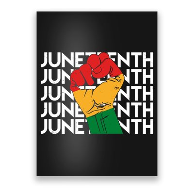 Juneteenth Fist Black Pride Poster