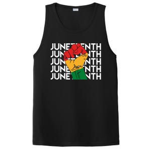 Juneteenth Fist Black Pride PosiCharge Competitor Tank