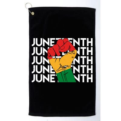 Juneteenth Fist Black Pride Golf Towel