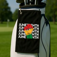 Juneteenth Fist Black Pride Golf Towel