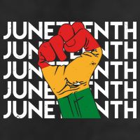 Juneteenth Fist Black Pride Golf Towel