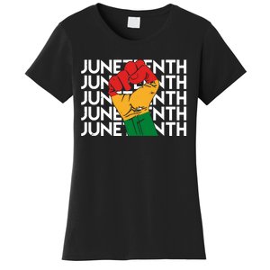 Juneteenth Fist Black Pride Women's T-Shirt