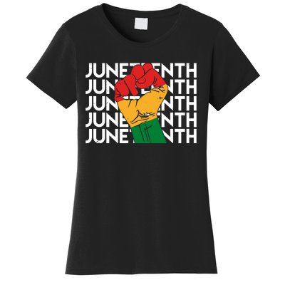 Juneteenth Fist Black Pride Women's T-Shirt