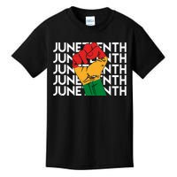 Juneteenth Fist Black Pride Kids T-Shirt