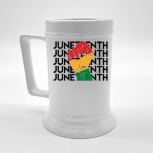 Juneteenth Fist Black Pride Beer Stein