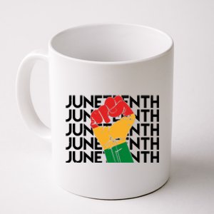 Juneteenth Fist Black Pride Coffee Mug