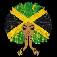 Jamaican Flag Black Woman Melanin Queen Afro Gift Doggie Tank