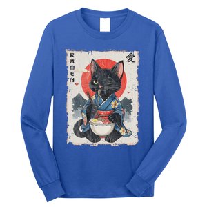 Japanese Funny Cat Ramen Long Sleeve Shirt