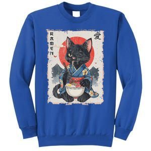 Japanese Funny Cat Ramen Tall Sweatshirt