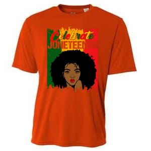 Juneteenth Freedom Celebrate Melanin African American Great Gift Cooling Performance Crew T-Shirt