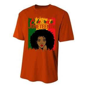 Juneteenth Freedom Celebrate Melanin African American Great Gift Performance Sprint T-Shirt