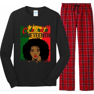 Juneteenth Freedom Celebrate Melanin African American Great Gift Long Sleeve Pajama Set