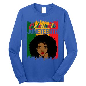 Juneteenth Freedom Celebrate Melanin African American Great Gift Long Sleeve Shirt