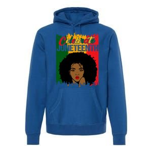 Juneteenth Freedom Celebrate Melanin African American Great Gift Premium Hoodie