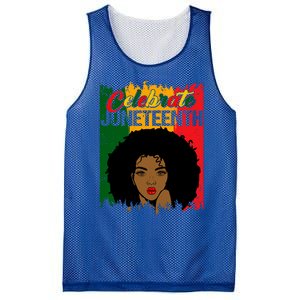 Juneteenth Freedom Celebrate Melanin African American Great Gift Mesh Reversible Basketball Jersey Tank