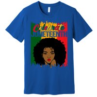 Juneteenth Freedom Celebrate Melanin African American Great Gift Premium T-Shirt