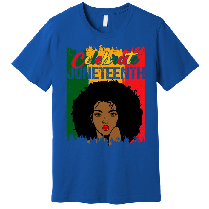 Juneteenth Freedom Celebrate Melanin African American Great Gift Premium T-Shirt