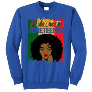 Juneteenth Freedom Celebrate Melanin African American Great Gift Tall Sweatshirt