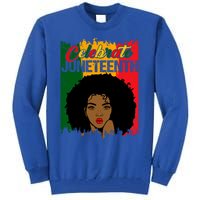 Juneteenth Freedom Celebrate Melanin African American Great Gift Tall Sweatshirt