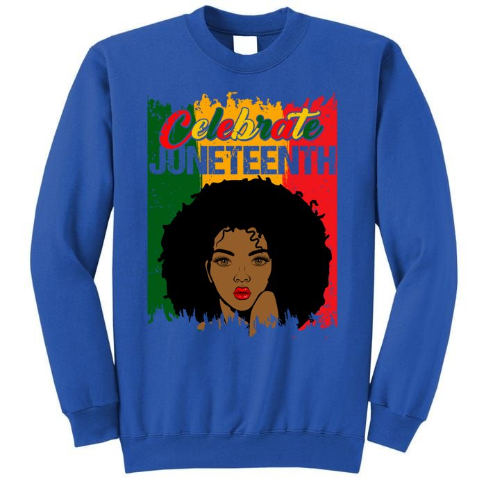 Juneteenth Freedom Celebrate Melanin African American Great Gift Tall Sweatshirt