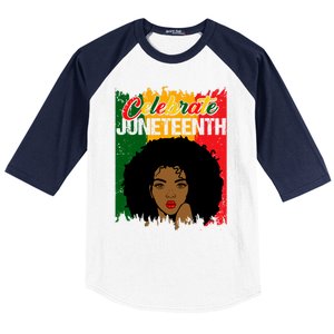 Juneteenth Freedom Celebrate Melanin African American Great Gift Baseball Sleeve Shirt