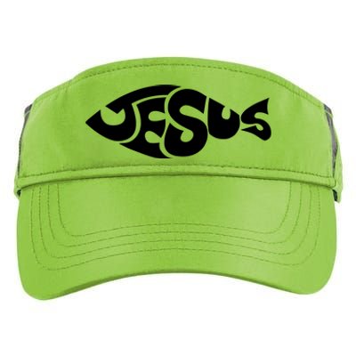 Jesus Fish Christian Adult Drive Performance Visor