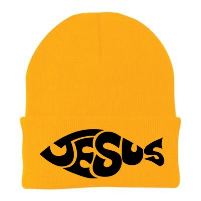 Jesus Fish Christian Knit Cap Winter Beanie