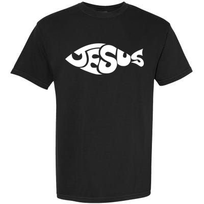 Jesus Fish Christian Garment-Dyed Heavyweight T-Shirt