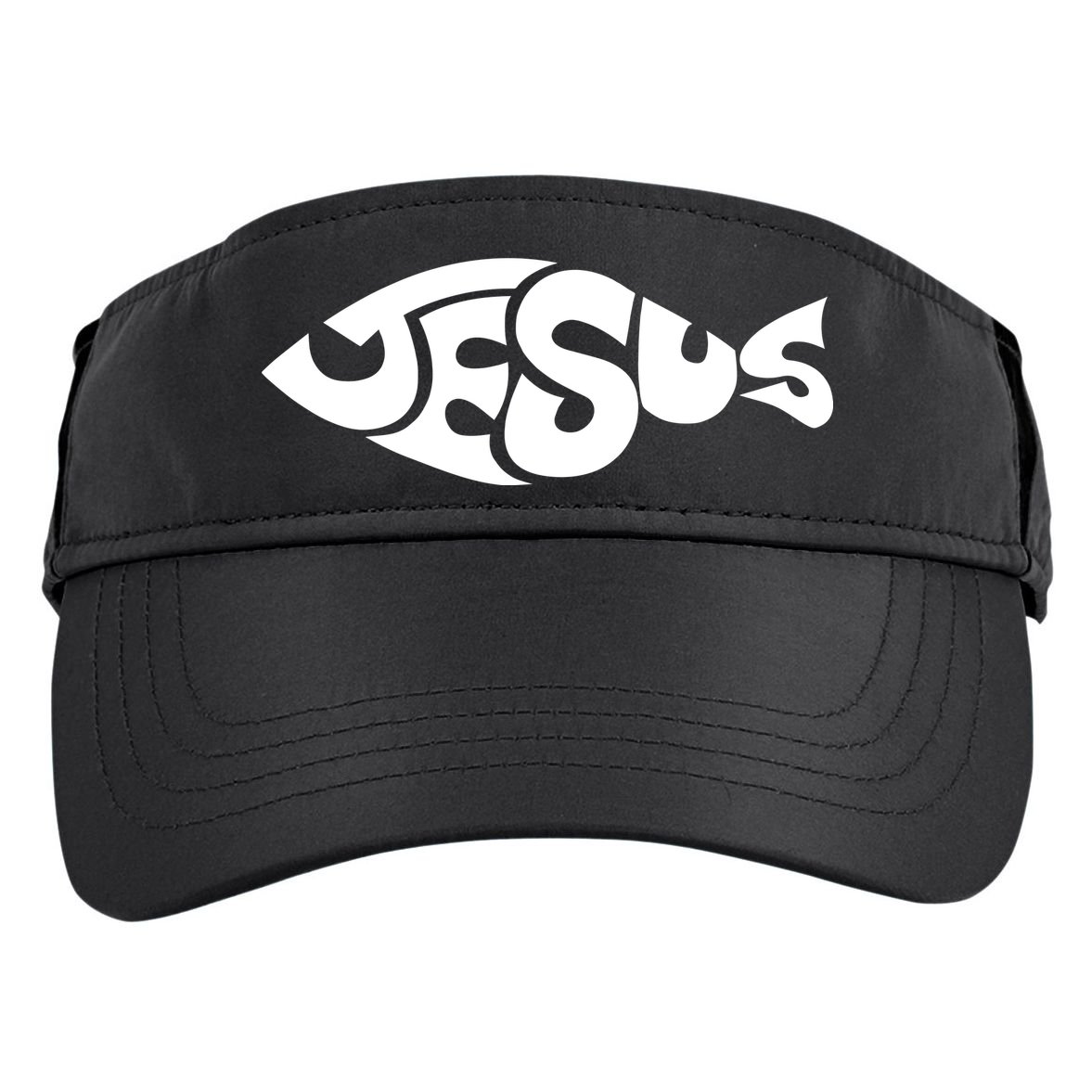 Jesus Fish Christian Adult Drive Performance Visor