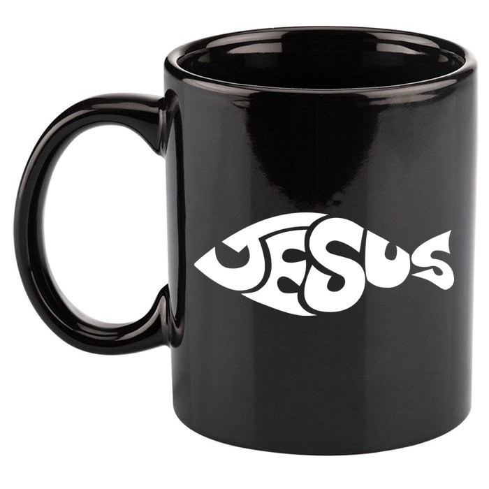 Jesus Fish Christian 11oz C Handle Ceramic Mug