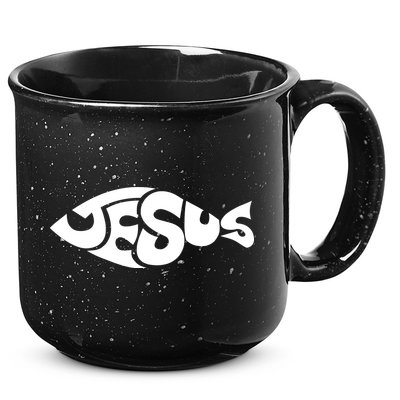 Jesus Fish Christian 15oz Campfire Ceramic Mug