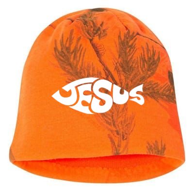 Jesus Fish Christian Kati - Camo Knit Beanie