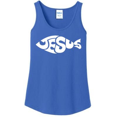 Jesus Fish Christian Ladies Essential Tank