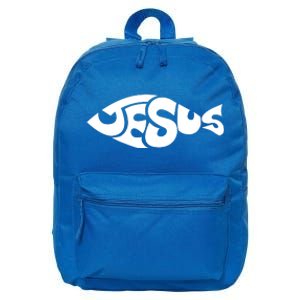 Jesus Fish Christian 16 in Basic Backpack