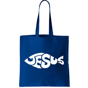 Jesus Fish Christian Tote Bag