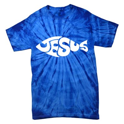 Jesus Fish Christian Tie-Dye T-Shirt