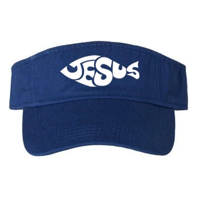 Jesus Fish Christian Valucap Bio-Washed Visor