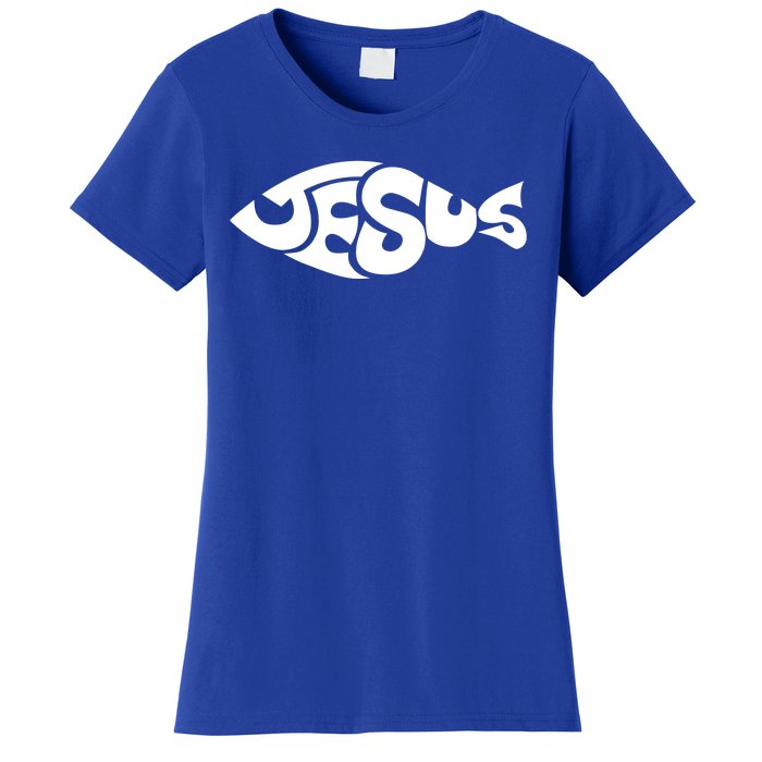 Jesus Fish Christian Women's T-Shirt