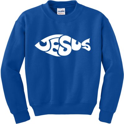 Jesus Fish Christian Kids Sweatshirt
