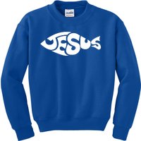 Jesus Fish Christian Kids Sweatshirt