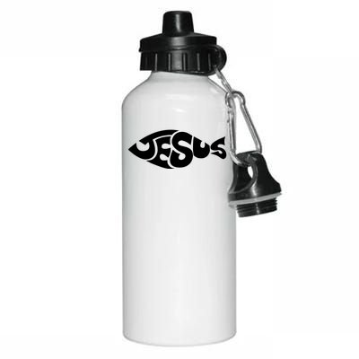 Jesus Fish Christian Aluminum Water Bottle 