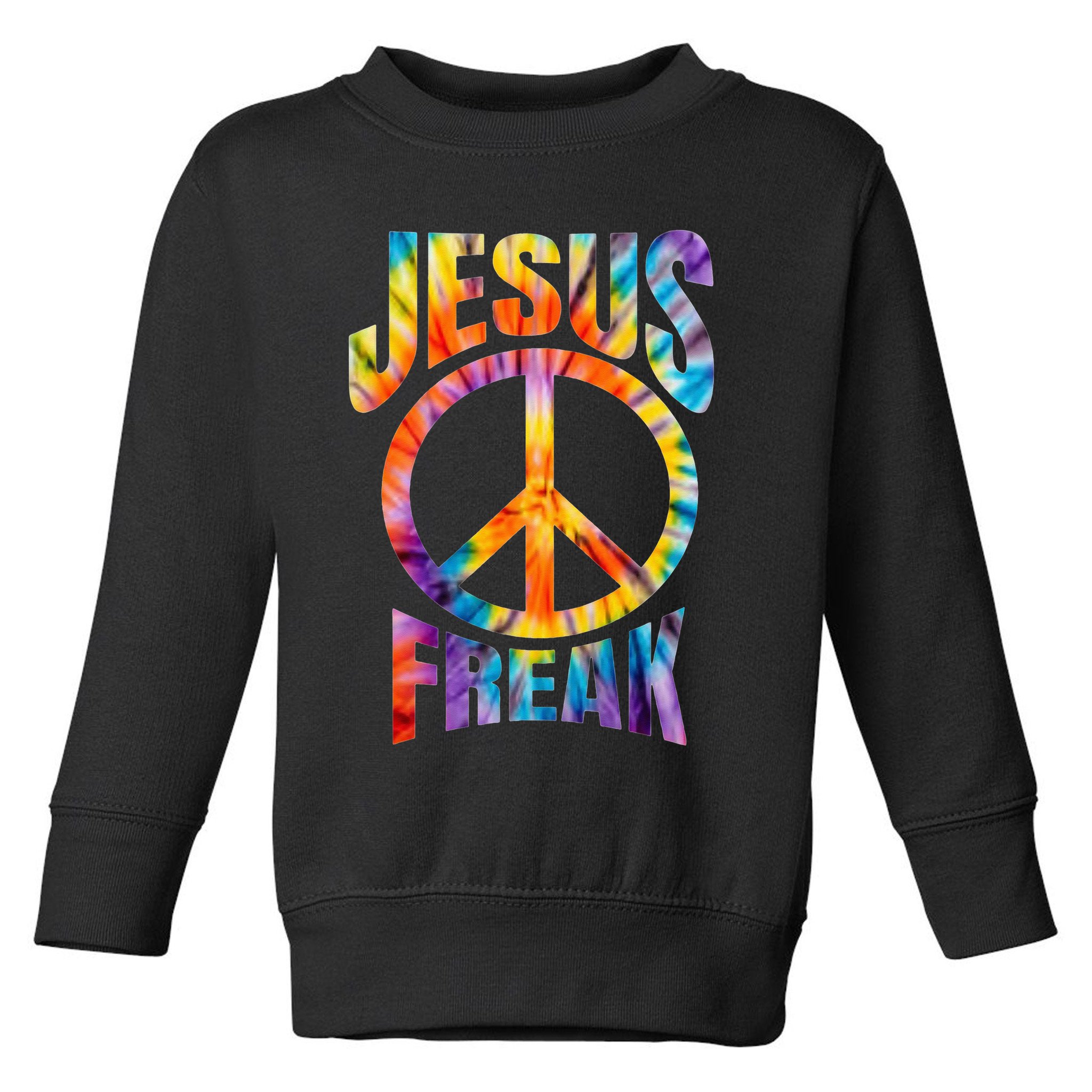 Jesus Freak Christian Retro Vintage Cool Toddler Sweatshirt