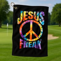 Jesus Freak Christian Retro Vintage Cool Golf Towel