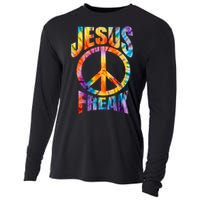 Jesus Freak Christian Retro Lettering Cooling Performance Long Sleeve Crew