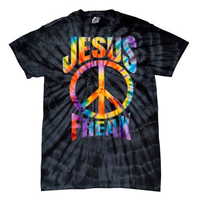 Jesus Freak Christian Retro Lettering Tie-Dye T-Shirt