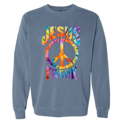 Jesus Freak Christian Retro Lettering Garment-Dyed Sweatshirt