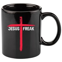 Jesus Freak Christian Religious Faith Cross 11oz C Handle Ceramic Mug