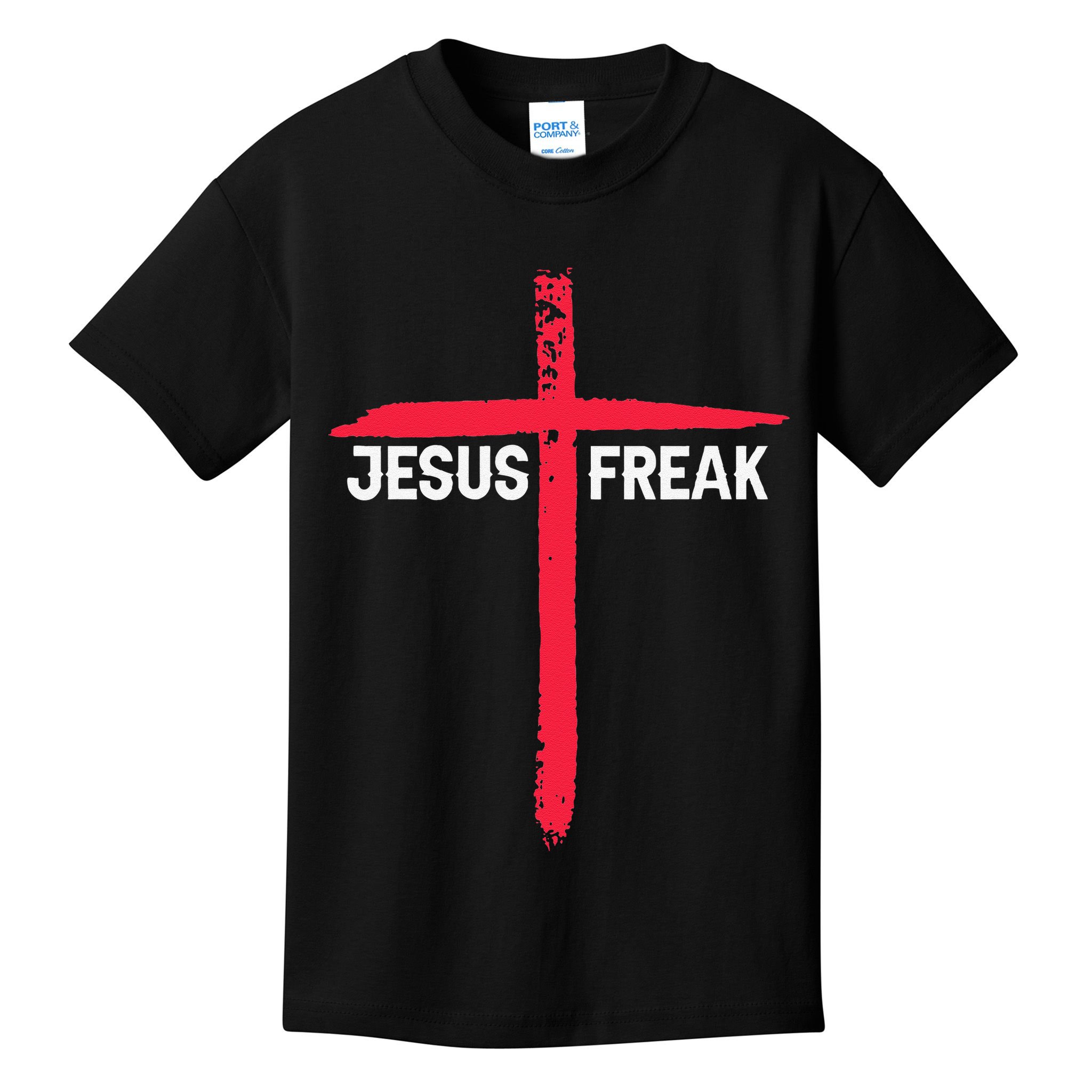 Jesus Freak Christian Religious Faith Cross Kids T-Shirt